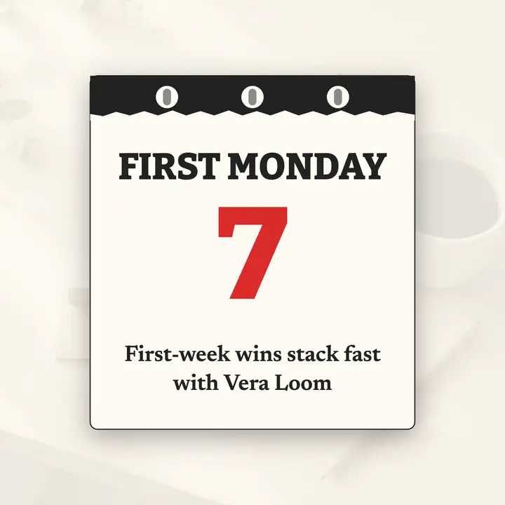 First Monday new-job calendar cover template