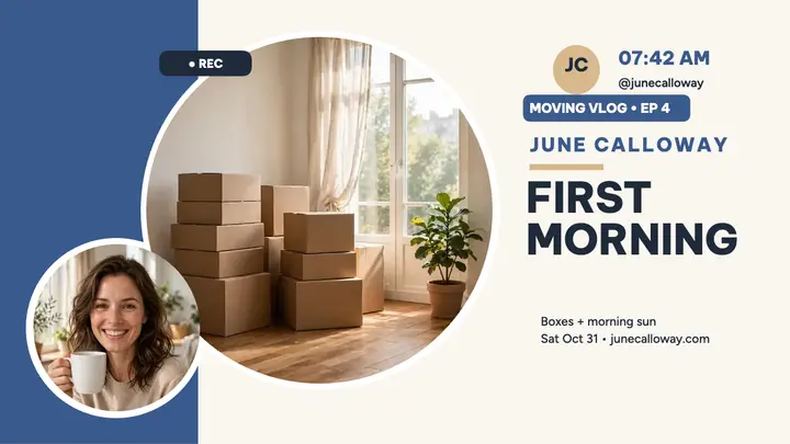 First morning new apartment thumbnail template