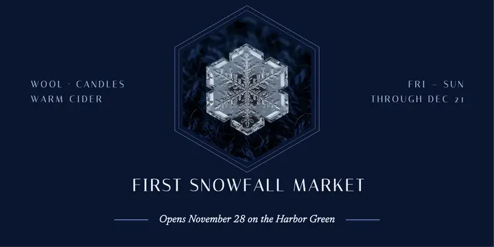 Snowfall Market snow crystal X post template