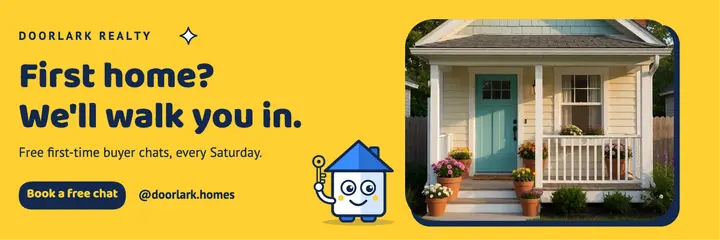 First-time buyers house mascot X header template