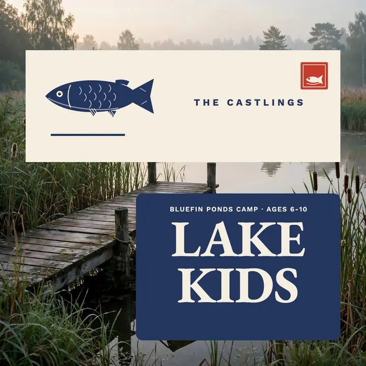 Lake Kids junior anglers podcast cover template