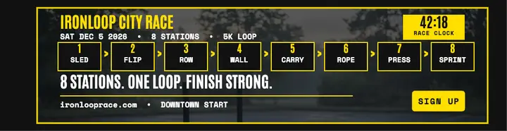 Ironloop City Race station board billboard template