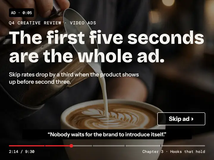 Five second rule ad slide template