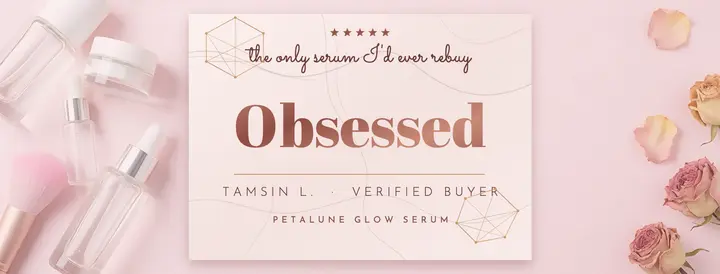 Five-star skincare review rose-gold cover: skincare review facebook cover template