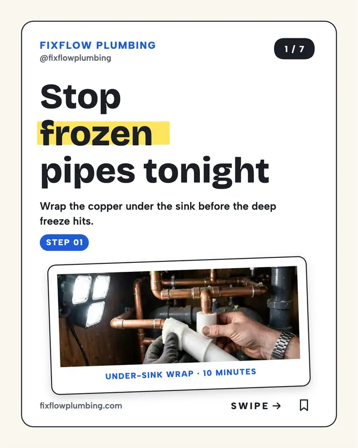 Fixflow stop frozen pipes carousel post template