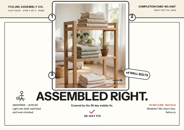 Fixline assembly promise card template