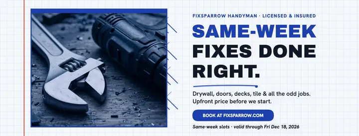 Fixsparrow handyman Facebook cover template