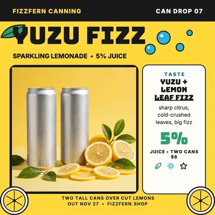 Fizzfern Yuzu Fizz can drop post template