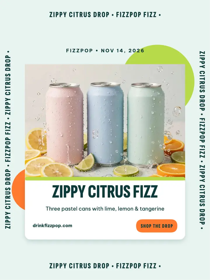 Fizzpop citrus drop portrait template