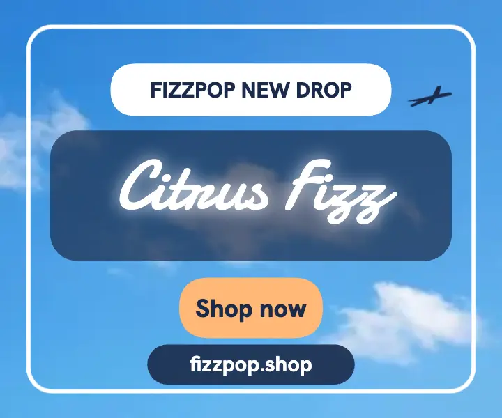 Fizzpop Citrus Fizz sky launch ad template