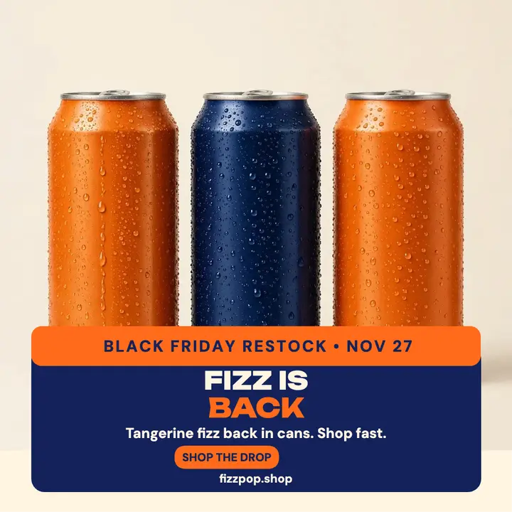 Fizzpop fizzy drink drop post template