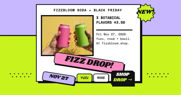 Fizzbloom fizzy soda drop post template