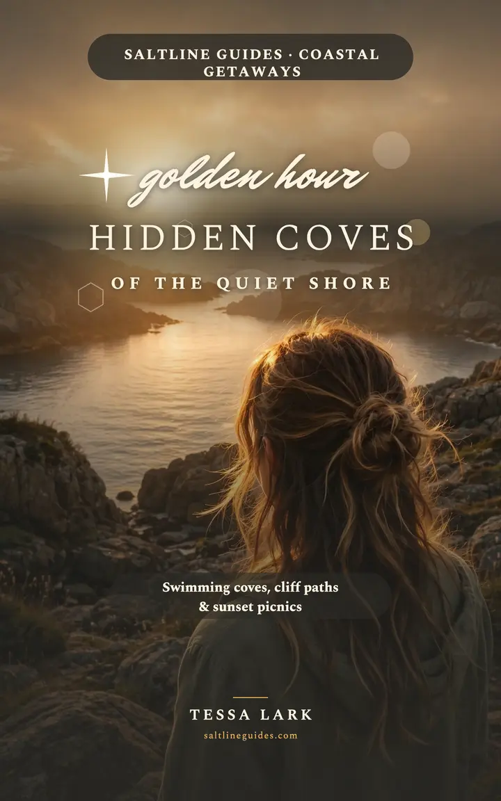 Hidden Coves golden hour ebook: coastal getaway ebook template
