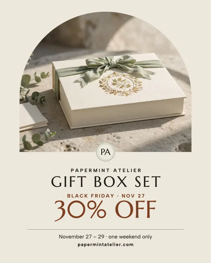 Papermint Atelier Black Friday gift box post template