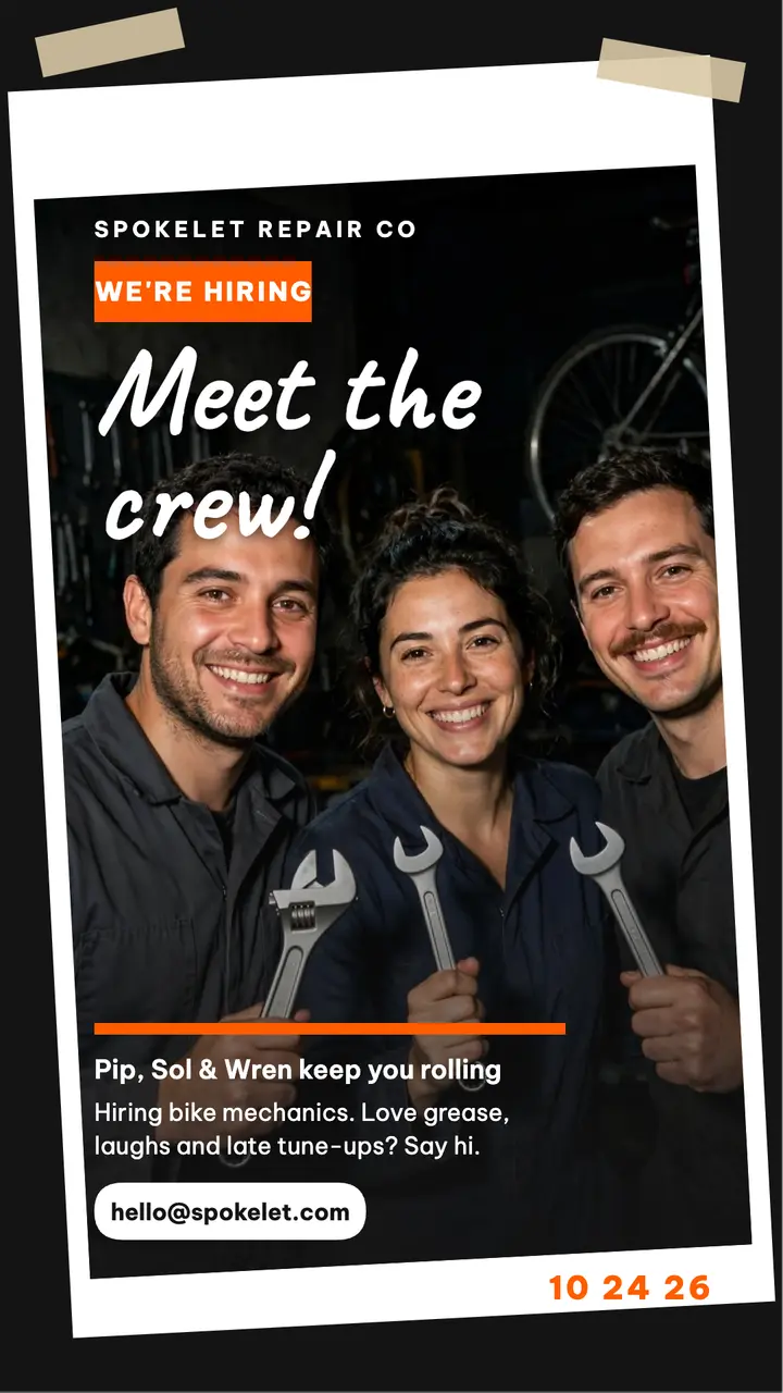 Spokelet crew hiring story template