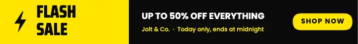 Flash sale leaderboard ad template