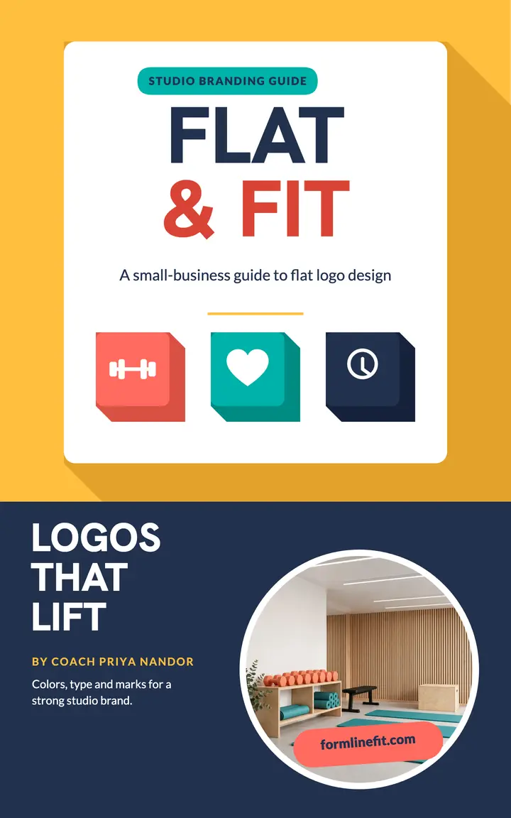 Formline Fitness flat branding ebook template