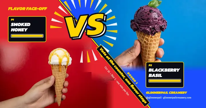 Glimmerpail flavor face-off versus screen post template
