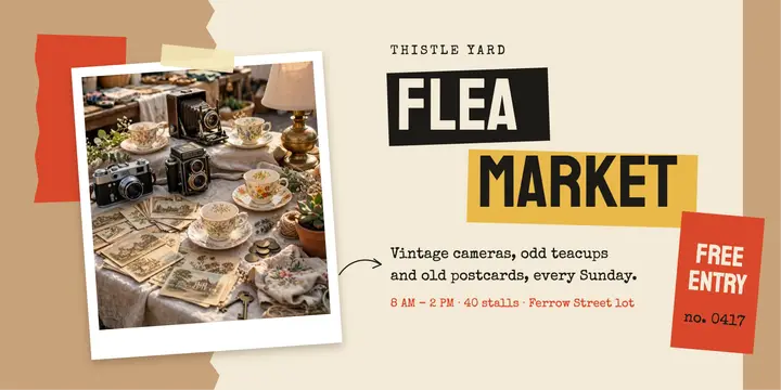 Sunday flea market template