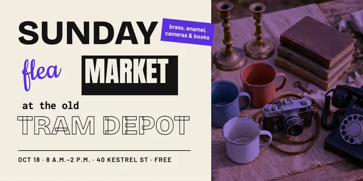 Tram depot Sunday flea post template