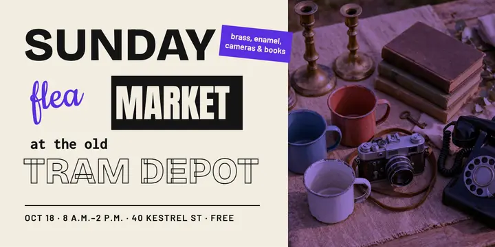 Tram depot Sunday flea post template
