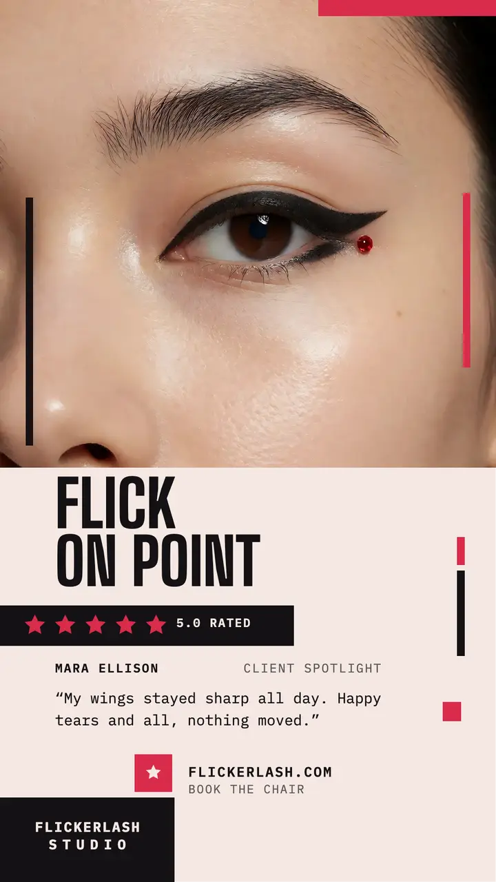 Flickerlash five star review story template