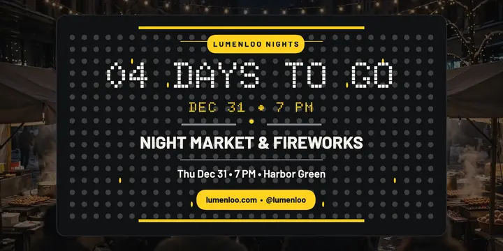 Lumenloo Nights New Year countdown post template