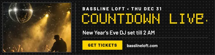 Bassline Loft NYE countdown billboard template