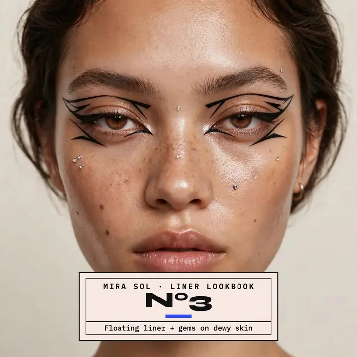 Mira Sol floating liner lookbook post template