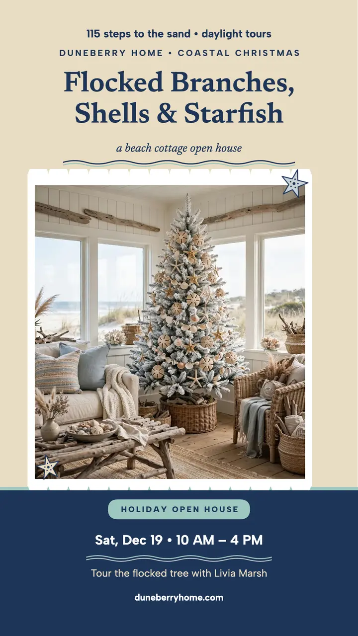 Duneberry Home coastal open house story template