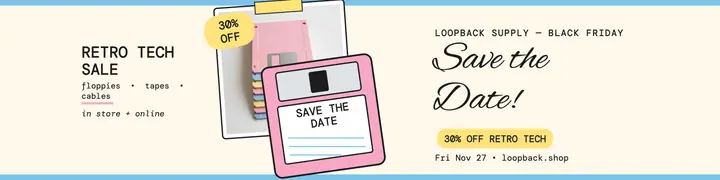 Loopback Black Friday floppy banner template