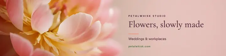 Petalwhisk Studio floral designer LinkedIn banner template