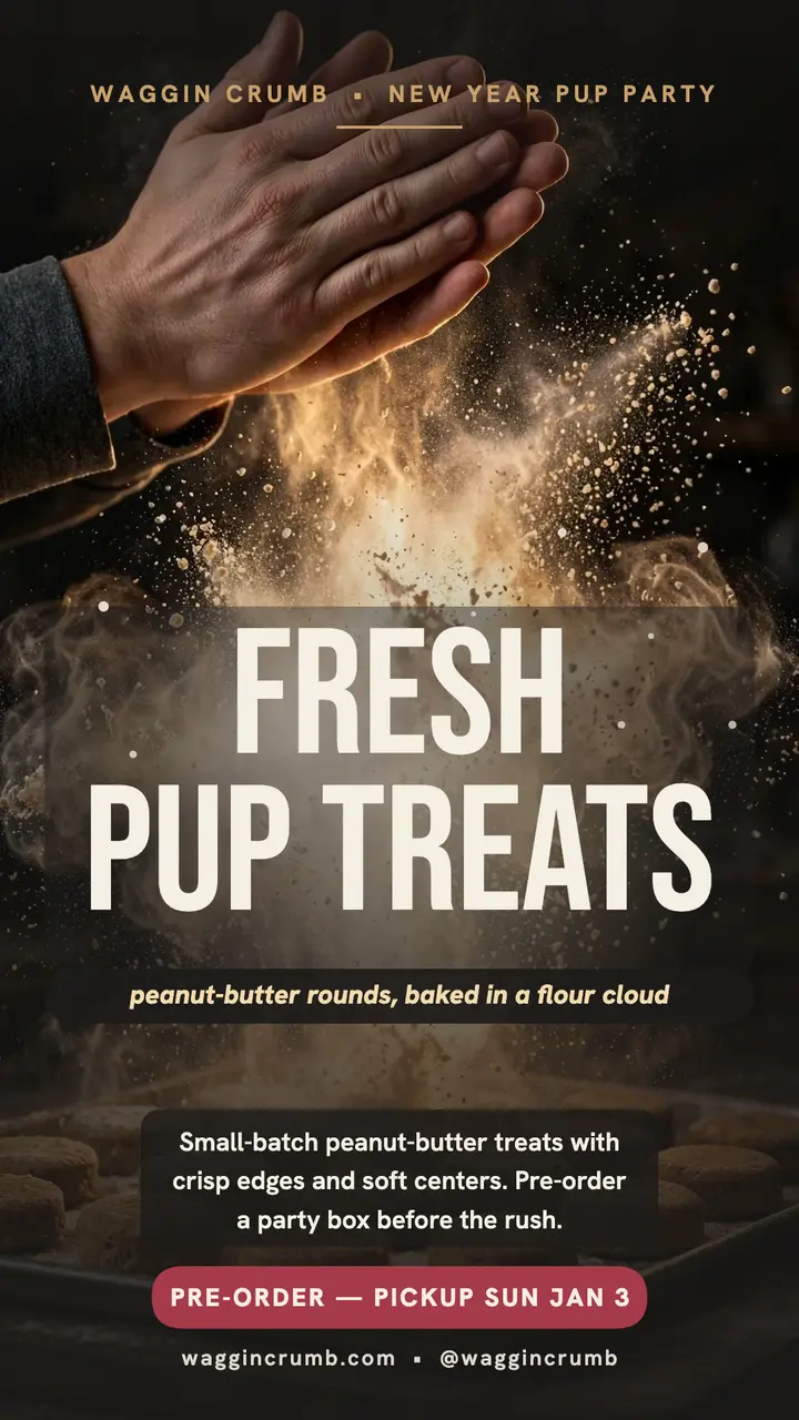 Waggin Crumb pup treats story template