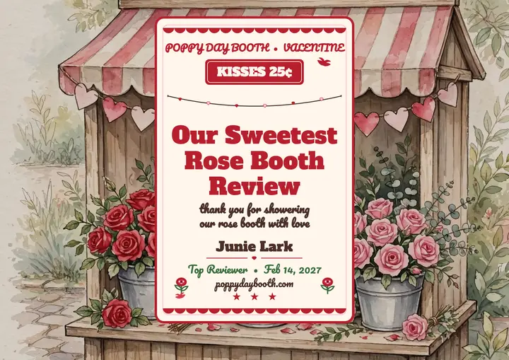 Poppy Day Booth rose review certificate template