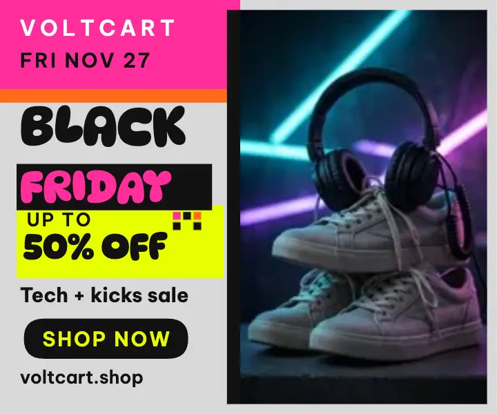Voltcart Black Friday clearance ad: black friday sale ad template