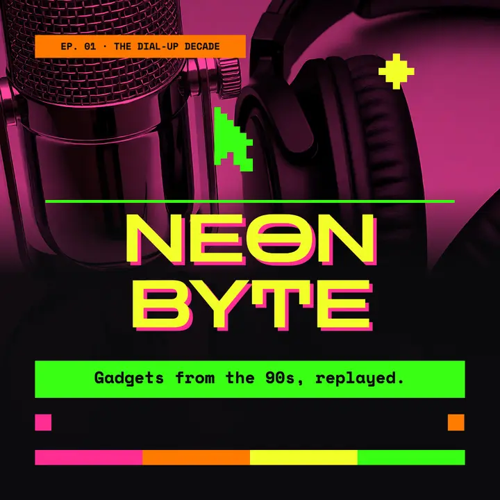 Neon Byte podcast cover template