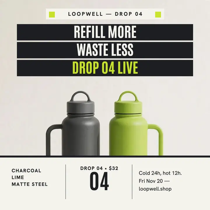 Loopwell bottle drop flush block post template