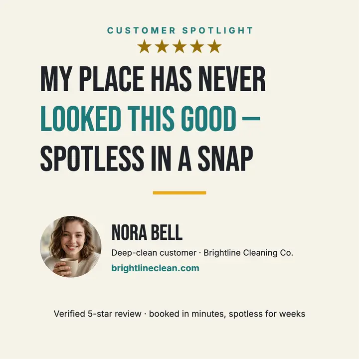 Brightline five-star review flush block post template