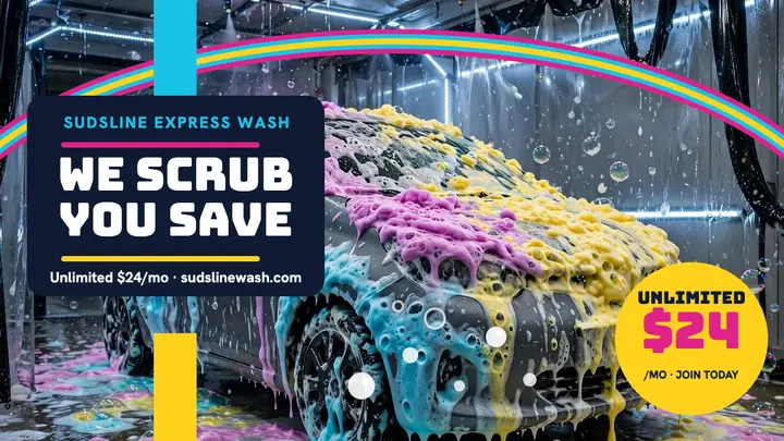 Sudsline unlimited wash thumbnail template