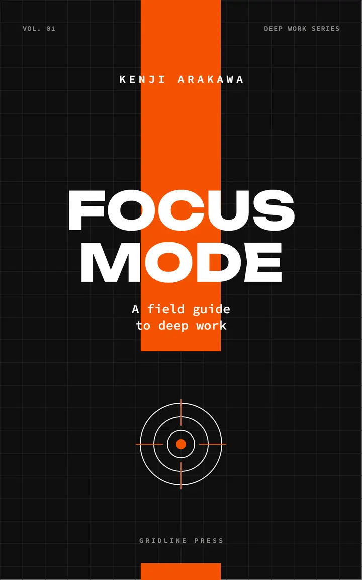 Focus Mode e-book cover template