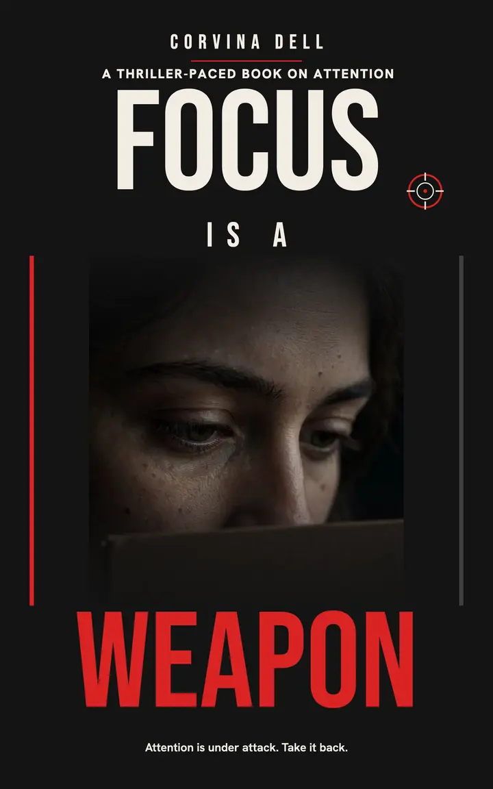 Focus Is a Weapon thriller ebook cover template