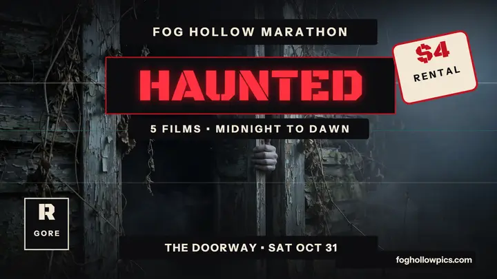 Fog Hollow haunted doorway marathon thumbnail template
