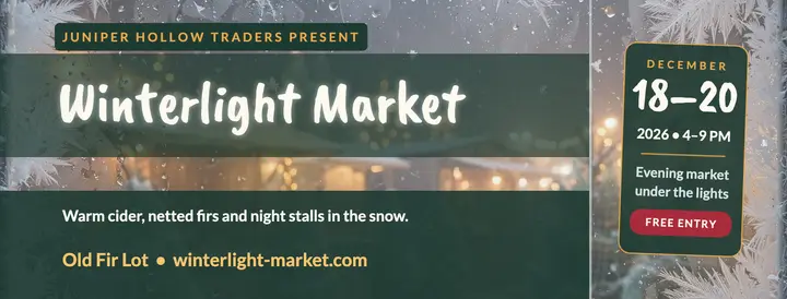 Winterlight Market fogged window cover template