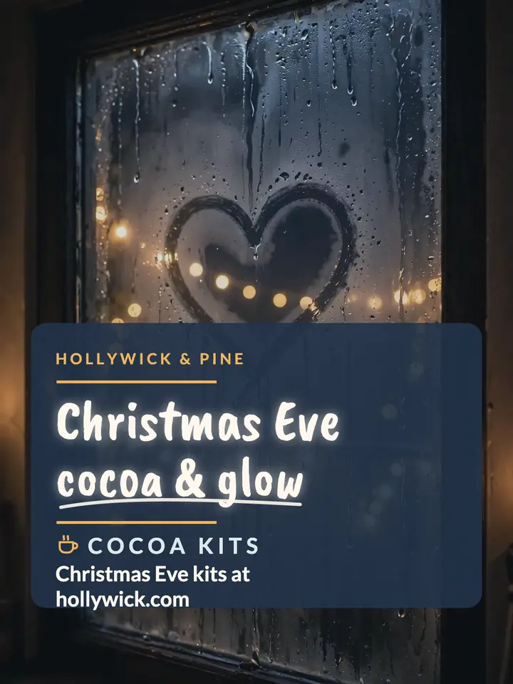 Hollywick Christmas Eve fogged window portrait template