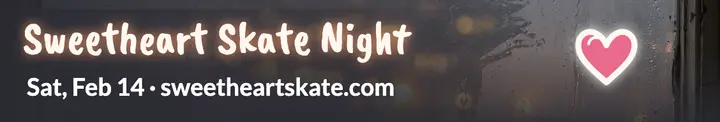 Sweetheart Skate Night fogged window cover template