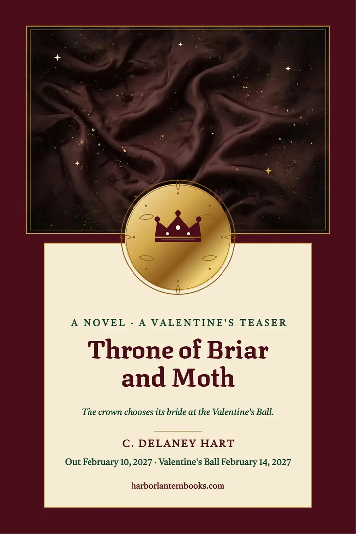 Throne of Briar and Moth Valentine poster template