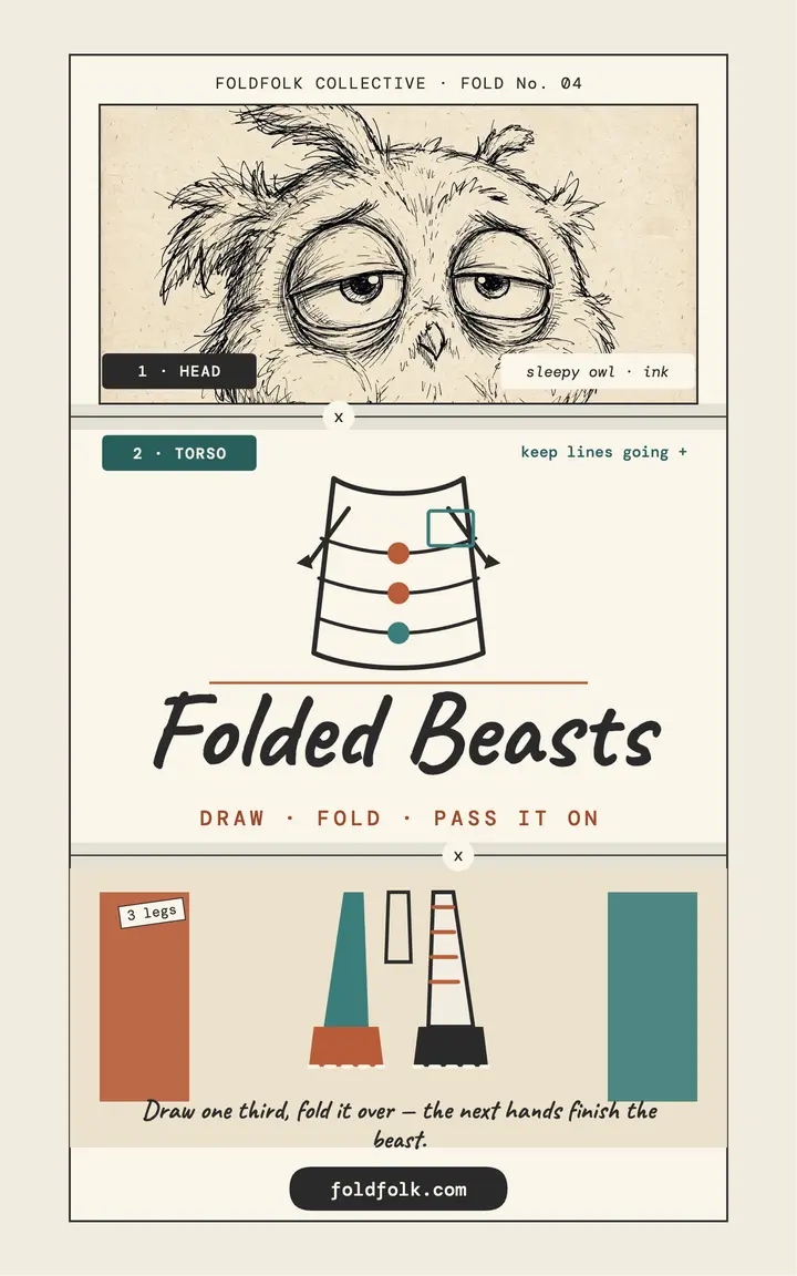 Folded Beasts collab ebook template