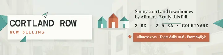 Cortland Row folded townhome banner template