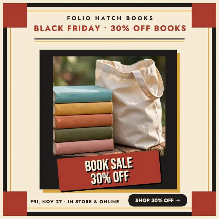 Folio Hatch Black Friday book sale post template