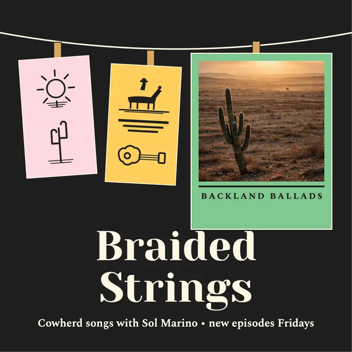 Braided Strings backland ballads cover template